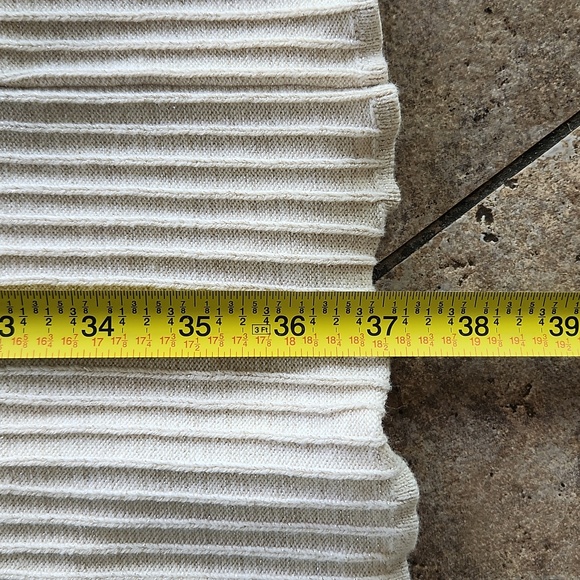 Free People Cream Ribbed A-Line Maxi Skirt - Picture 6 of 9